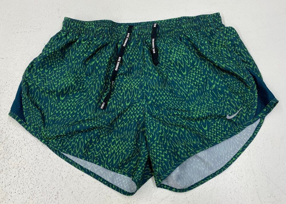 Women Nike Dri-Fit Tempo Running lined athletic graphic performance shorts, S